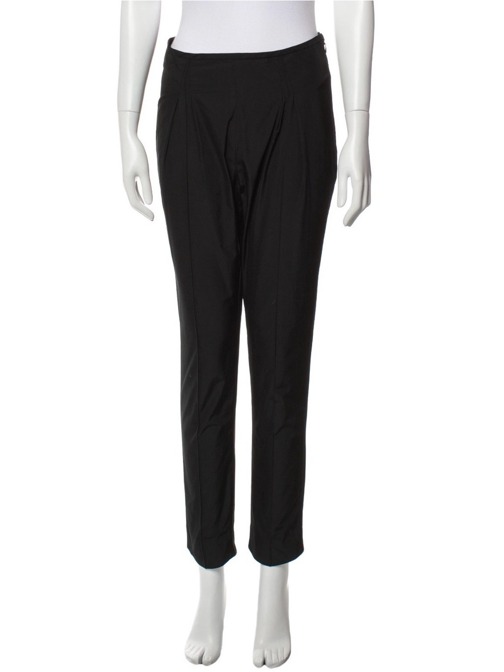 Rosie Assoulin Black Cropped Tapered Pants